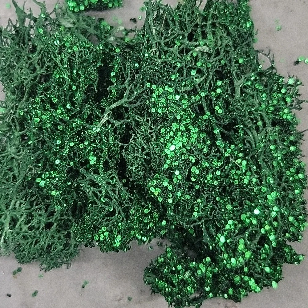 6 Green Moss  Packets.